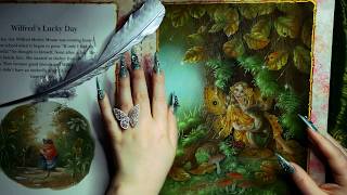 ASMR Fairy Books by Shirley Barber amp Brian Froud 📚 Page Turning Tracing Tapping ✨ Whispering [upl. by Arbba]