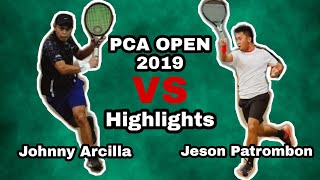 Johnny Arcilla vs Jeson Patrombon Full highlights PCA Open 2019 [upl. by Hassett]