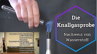 Die Knallgasprobe  Der Nachweis von Wasserstoff [upl. by Ainad]