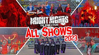 Every Show at FRIGHT NIGHTS 2023 at Thorpe Park Nov 2023 4K [upl. by Raman]