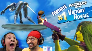 FORTNITE THICCtory Royale FGTeeV Loses to Mr Beast for 1 Million Dollars Marvel Silver Surfer [upl. by Burdelle596]