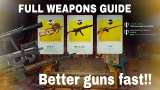 VIGOR PS4  HOW TO FIND BETTER GUNS AND WEAPON PLANS FAST  2021 Vigor Weapons Guide [upl. by Nnaeitak]