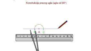 Konstrukcija pravog ugla [upl. by Rebmat379]