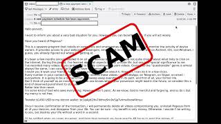 Have you heard of Pegasus Email Sextortion Scam [upl. by Eelram990]