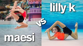 LILLY vs MAESI WATER PARK CHALLENGE Insane [upl. by Dyer718]