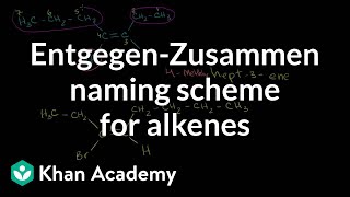 EntgegenZusammen naming scheme for alkenes examples  Organic chemistry  Khan Academy [upl. by Bob]