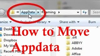 How to move Appdata to a Different Drive [upl. by Stutman]