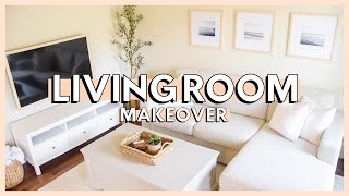 DIY LIVING ROOM MAKEOVER ON A BUDGET  living room decorating ideas 2022  living room makeover [upl. by Strain]