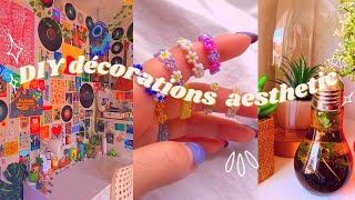 DIY DÉCORATIONS AESTHETIC pour chambre 2021 [upl. by Lokkin]