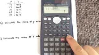 Linear Regression using a calculator Casio fx991Ms [upl. by Ingelbert]