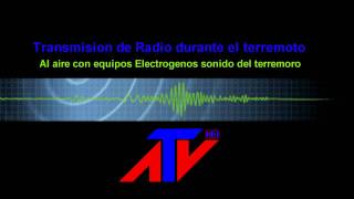 terremoto chile AUDIO en vivo RADIO 27 Feb 2010 88 righter Chile earthquake 2010 caught on audio [upl. by Nivrad]