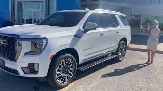 White 2022 GMC Yukon Denali Ultimate Review Selkirk GM [upl. by Rellia]