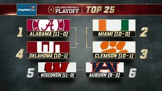 Miami moves to No 2 ahead of Clemson in the College Football Playoff rankings  ESPN [upl. by Ash586]