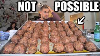 quotNOT EVEN POSSIBLEquot ATTEMPTING THE HARDEST MEATBALL CHALLENGE  Joel Hansen [upl. by Carlile]