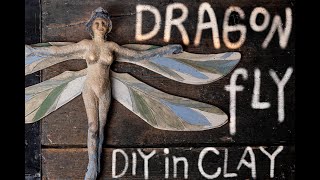 DIY Dragonfly in Clay Art Deco style Dragonfly [upl. by Ted]