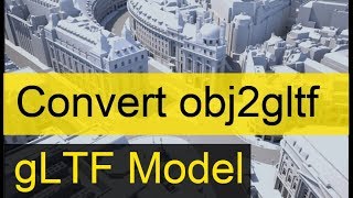 Convert OBJ assets to glTF Model in nodejs  gltf Model Converter  obj2gltf [upl. by Enia496]