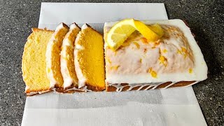 Lemon Pound Cake  Lemon Pound Cake Recipe  Lemon Glazed Loaf Cake [upl. by Orpha490]