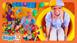 Blippi’s Top 10 Moments in Indoor Playgrounds  Blippis Top 10  Educational Videos for Kids [upl. by Aneema]