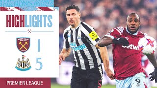 West Ham 15 Newcastle  Premier League Highlights [upl. by Pease]