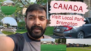 CANADA Brampton Ke Park Ghuma Laau Dosto🎢 City Of Brampton Canada🇨🇦 Cricket Hockey Matches🏏🏑 [upl. by Ambler]