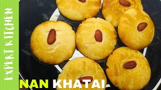 NAN KHATAI Without Oven BY EXPERT KITCHEN [upl. by Rolando]