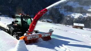 Schneefräsen mit Aebi TT 211 landwirt100k [upl. by Frieder]