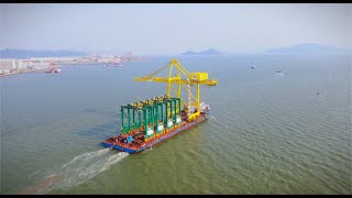 SANY Marine Delivers Batch of Large Port Cranes [upl. by Belden]