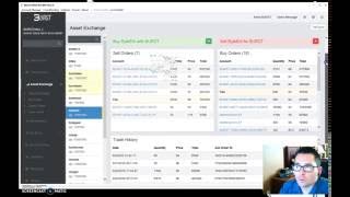 BURSTcoin Asset Exchange How To  Decentralized Stock Exchange by Blockchain Technology [upl. by Edik]