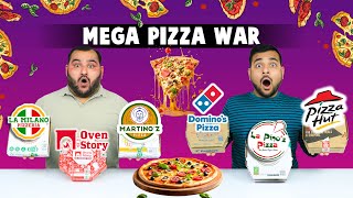 Mega Pizza War  All Pizza Brands Competition  Food Challenge  Viwa Food World [upl. by Alliber]