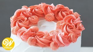 How to a Make a Buttercream Rosette  Wilton [upl. by Rachael720]