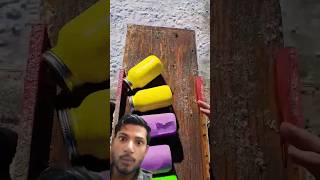 Crashing bottle paintball cocacolucrushing experiment crushingsoftthings funny memes asmar [upl. by Anhcar]