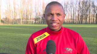 Andile Jali interview at KVO  KV Oostende [upl. by Aninotna269]