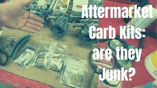 Aftermarket Carb kits Are they Junk Tips on kits and cleaning carbs for rebuild [upl. by Anyd]