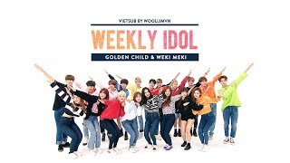 WoollimVN Vietsub 170913 Weekly Idol  Golden Child amp Weki Meki EP320 [upl. by Ruamaj]