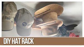 HOW TO BUILD A CLOSET HAT RACK [upl. by Irem538]