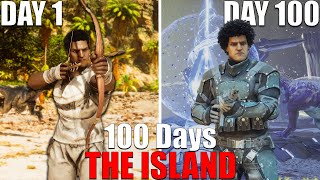 I Spent 100 Days on The Island in ARK Survival Ascended [upl. by Frolick]