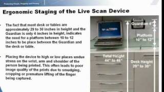 Cross Match Technologies Guardian Livescan Fingerprint Capture Training Video [upl. by Nikal]