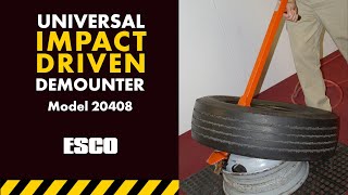 ESCO Universal Impact Driven Tire Demounter Model 20408 [upl. by Florella]