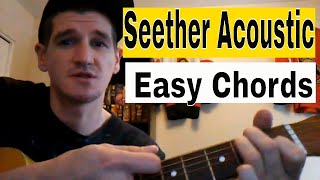 How To Play Remedy  Seether Easy Acoustic Guitar TutorialLesson [upl. by Esra780]