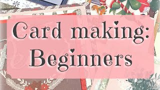 Card Making Beginners  Simple steps to creating a beautiful card from start to finish [upl. by Gettings763]