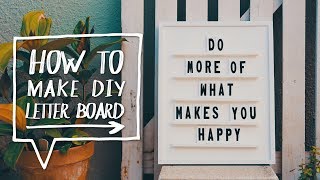 DIY LETTER BOARD  How to Make a DIY Letter  Message Board ✨Alejandras Styles [upl. by Mariejeanne256]