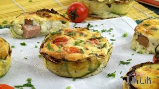 Flan à la courgette et au pâté  CUISINE LIH LIH [upl. by Attolrahc735]