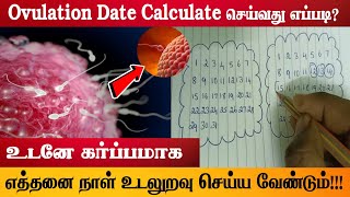 கருமுட்டை வெடிக்கும் நாள்  signs of ovulation  best time to get pregnant after your period [upl. by Artied]