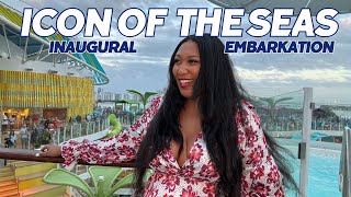 Solo Traveler is OVERWHELMED By the Inaugural Sailing of Icon of the Seas Embarkation Day Vlog [upl. by Aral]