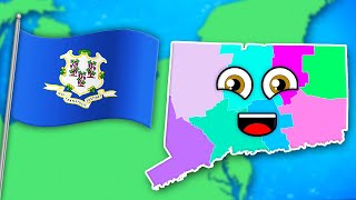 Learn About Connecticut amp Its Counties  US Geography Songs For Kids  KLT [upl. by Bum366]