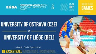 Basketball Women  University of Ostrava CZE  University of Liége BEL [upl. by Initirb]