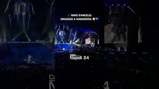 NINO DANGELO dedica da brividi a MARADONA durante il concerto 🥹🎤💙 [upl. by Toiboid]