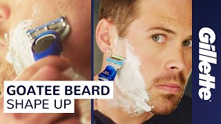 How to Trim Your Goatee at Home  Gillette Shorts [upl. by Einra]