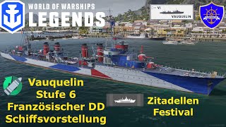 World of Warships Legends Vauquelin Tier 6 Französischer DD Schiffsvorstellung [upl. by Lisabeth912]