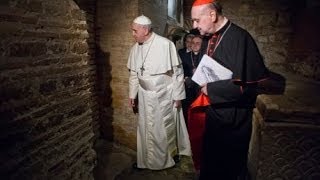 Relic of St Peters Bones Displayed At Popes Mass Marking End Of Year Of Faith [upl. by Nodnas]